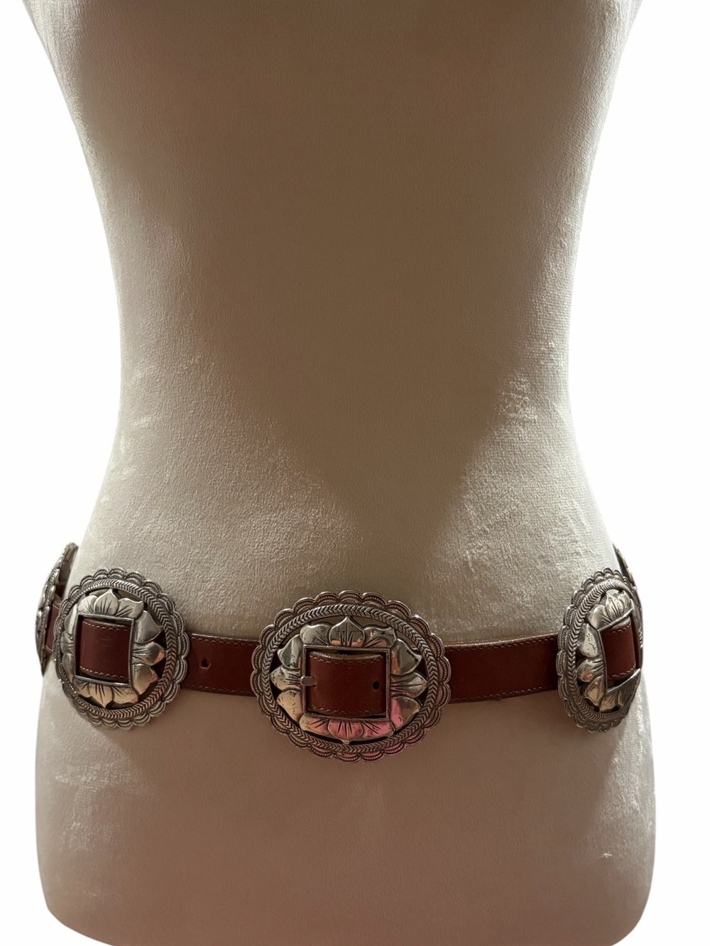 Vintage Brighton Sunflower Concho Belt